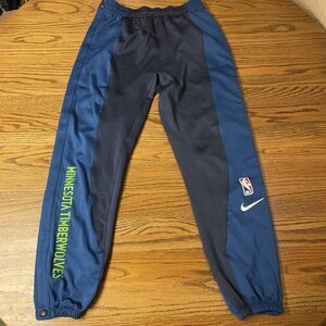 Nike Timberwolves NBA Team Issue Pregame Warmup Pants Blue Sizes NEW Tear Away